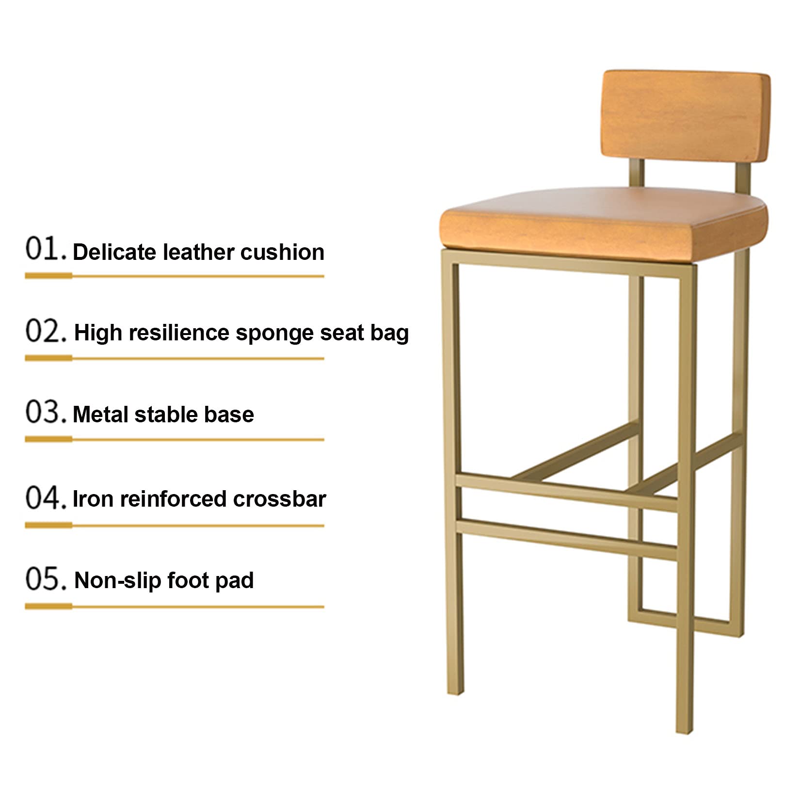 Amazon｜キッチンカウンターバースツール2つのハイスツールバー